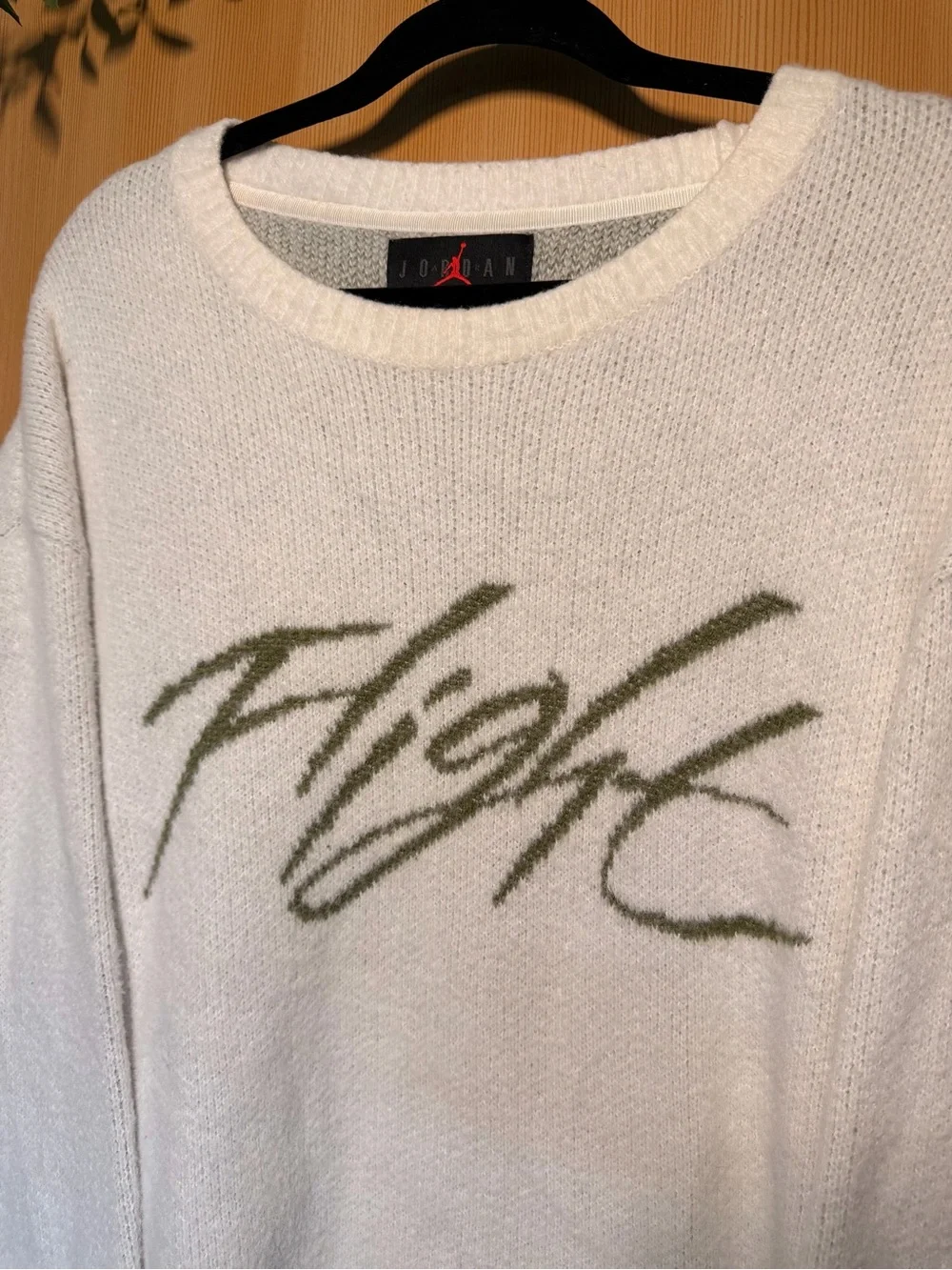 Jordan Flight Loose Fit Cream Sweater XL